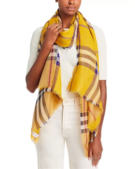 burberry check wool silk gauze scarf stone check|Check Wool Silk Scarf in Stone .